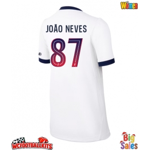 Paris Saint-Germain Joao Neves #87 Replica Away Stadium Shirt for Women 2026-27 Short Sleeve